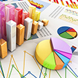 Graph diagram pie chart 3d